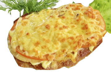 В. Куриная грудка под сыром с овощами