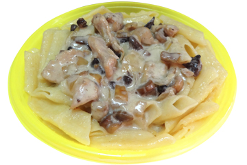 Паста с курицей и грибами